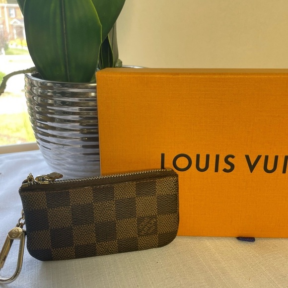 Louis Vuitton Damier Pochette Cles Wallet Coin Purse EC AUTHENTIC - Picture 2 of 5